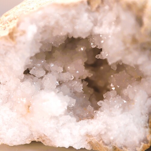 Quartz Geode Caves (2 halves)