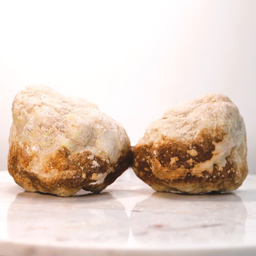 Quartz Geode Caves (2 halves)