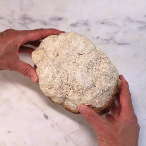 Quartz Geode Caves (2 halves)