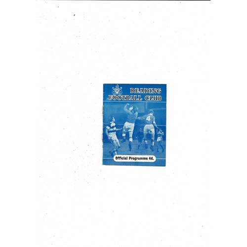 Reading v Kings Lynn FA Cup Football Programme 1959/60