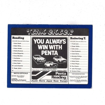 Reading v Kettering Town FA Cup Football Programme 1979/80