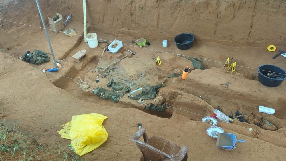 7ஆம் நாள் அகழ்வு - எலும்புக்கூடுகள் மீட்பு