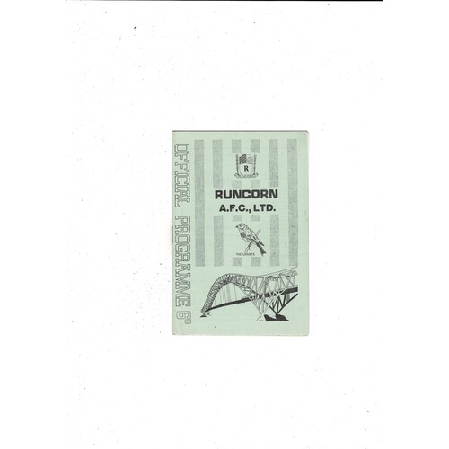 Runcorn v Notts County FA Cup Football Programme 1967/68