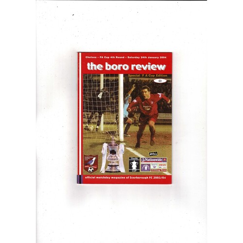 Scarborough v Chelsea FA Cup Football Programme 2003/04
