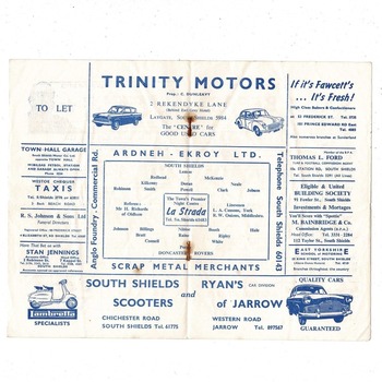 South Shields v Doncaster Rovers FA Cup Football Programme 1962/63