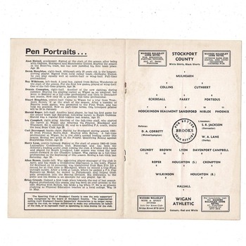 Stockport County v Wigan Athletic FA Cup Football Programme 1964/65