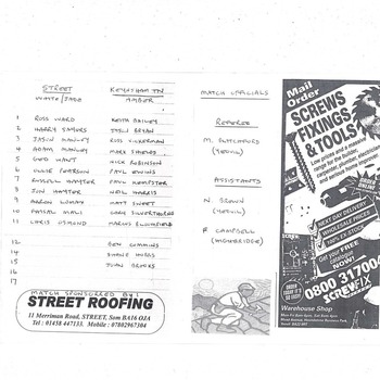 Street v Keynsham Town FA Cup Football Programme 2002/03