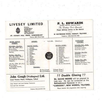 Telford United v Bristol Rovers FA Cup Football Programme 1969/70