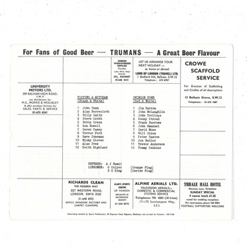 Tooting & Mitcham v Swindon Town FA Cup Replay Football Programme 1975/76