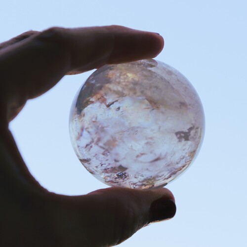 Lemurian Quartz Polished Sphere