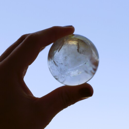 Lemurian Quartz Polished Sphere