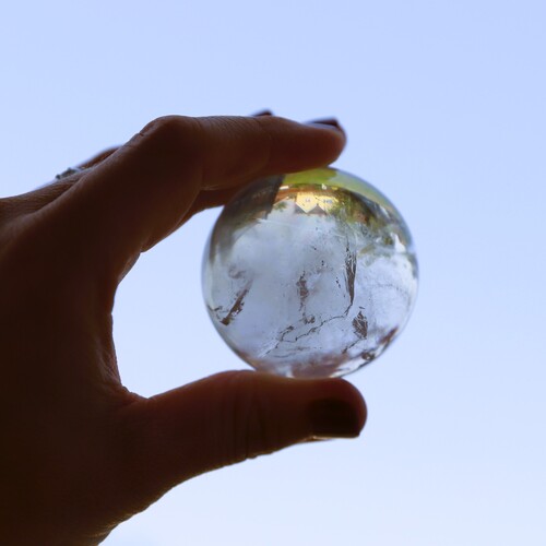 Lemurian Quartz Polished Sphere