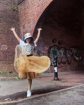 Sparkly Footless Tights - Gold