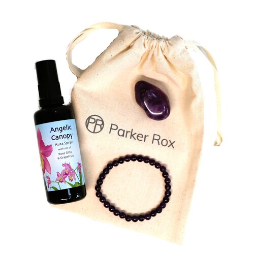 Amethyst Beaded Bracelet Set