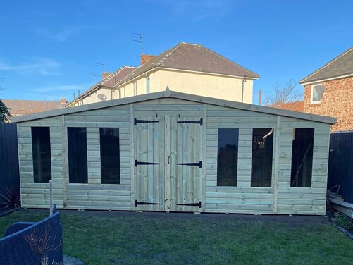 #A036 20x10 Apex Reverse Shed