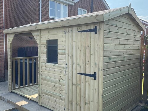 #A037 12x6 Apex Shed with Open Area