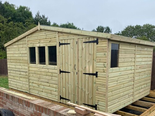 #A038 16x10 Apex Reverse Shed