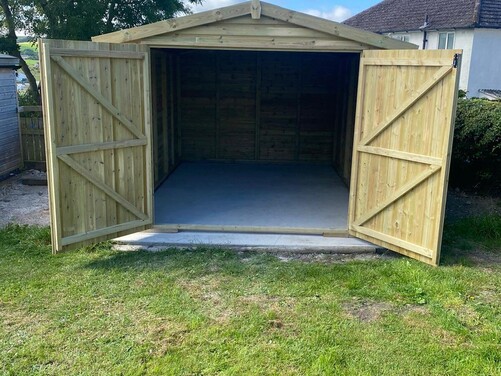 #A056 14x10 Apex Shed Garage
