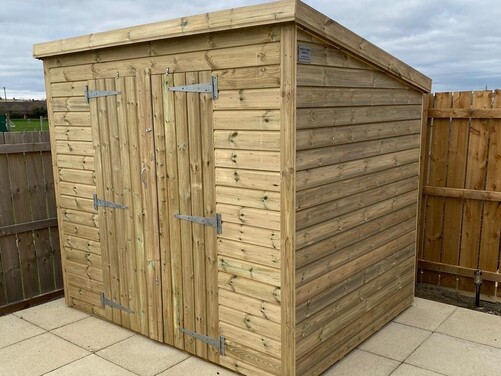 #P004 8x6 Pent Storage Shed