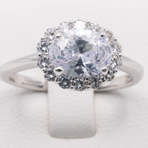 925 Sterling Silver Ring with Natural Gem Stones