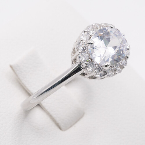 925 Sterling Silver Ring with Natural Gem Stones