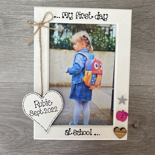 First Day at School Photo Frame