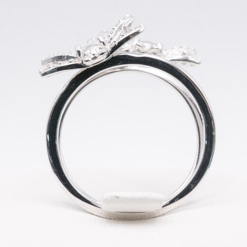925 Sterling Silver Ring Plated in Rhodium