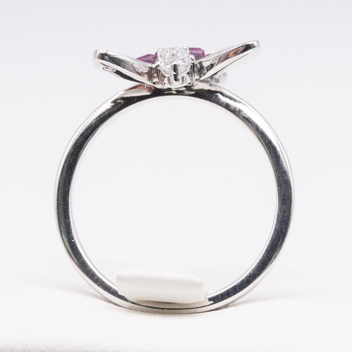 925 Sterling Silver Ring Plated in Rhodium