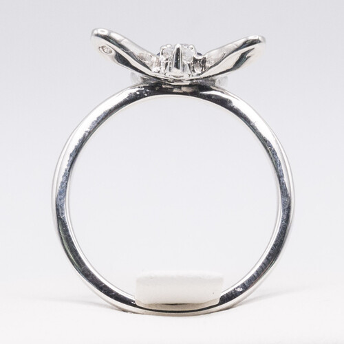 925 Sterling Silver Ring Plated in Rhodium