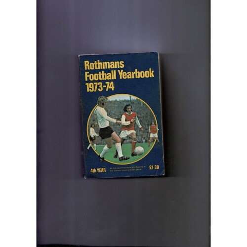 Rothmans Football Yearbook 1973/74 Softback