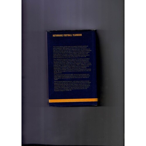 Rothmans Football Yearbook 1978/79 Hardback