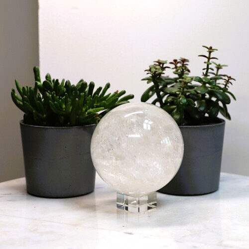 Lemurian Quartz Polished Sphere