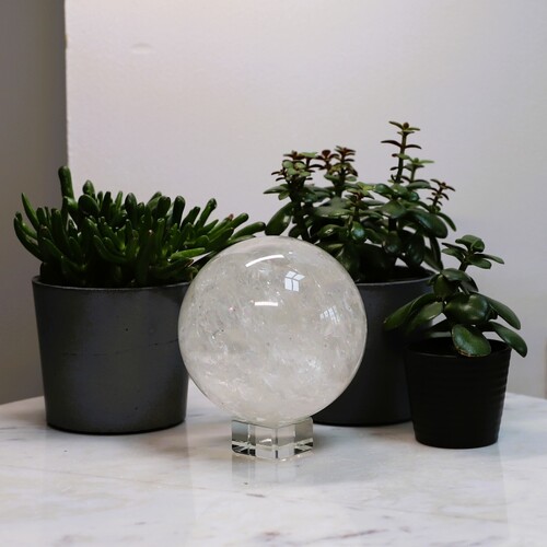 Lemurian Quartz Polished Sphere