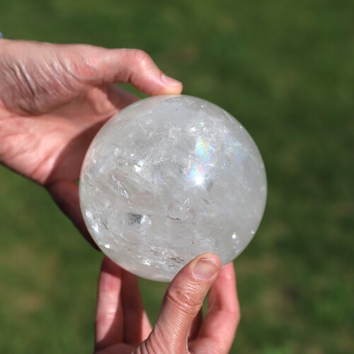 Lemurian Quartz Polished Sphere