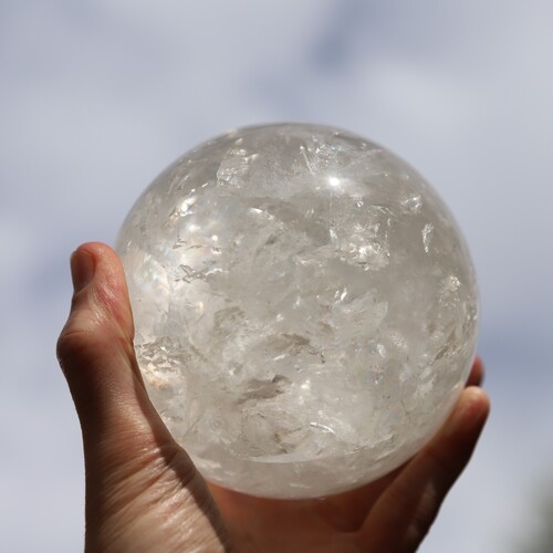 Lemurian Quartz Polished Sphere