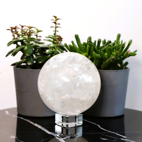 Lemurian Quartz Polished Sphere