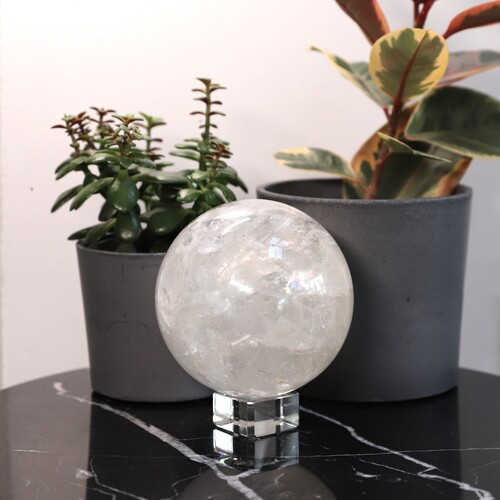 Lemurian Quartz Polished Sphere