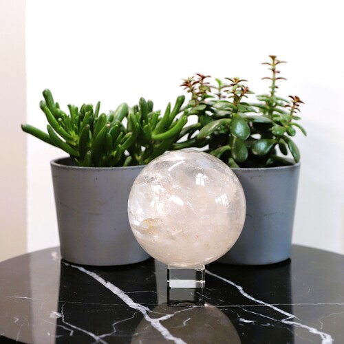 Lemurian Quartz Polished Sphere