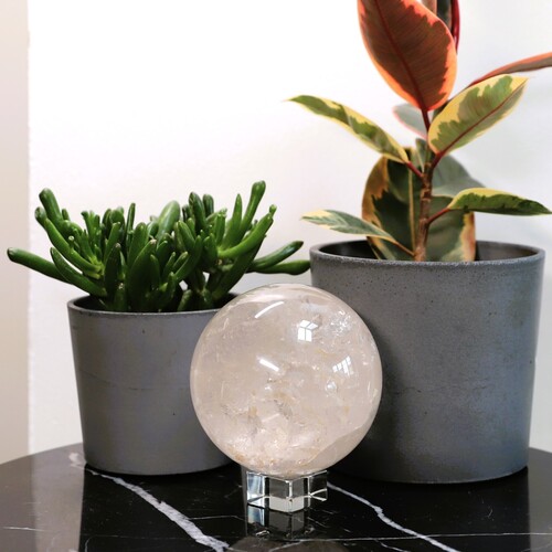 Lemurian Quartz Polished Sphere