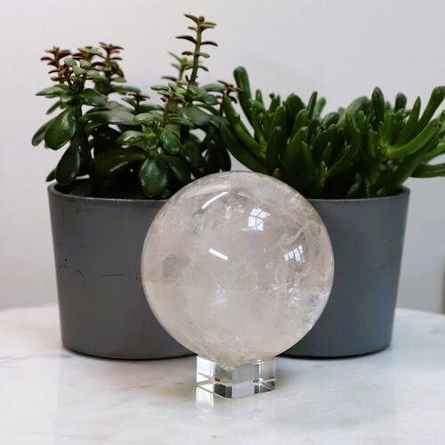 Lemurian Quartz Polished Sphere