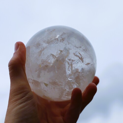 Lemurian Quartz Polished Sphere