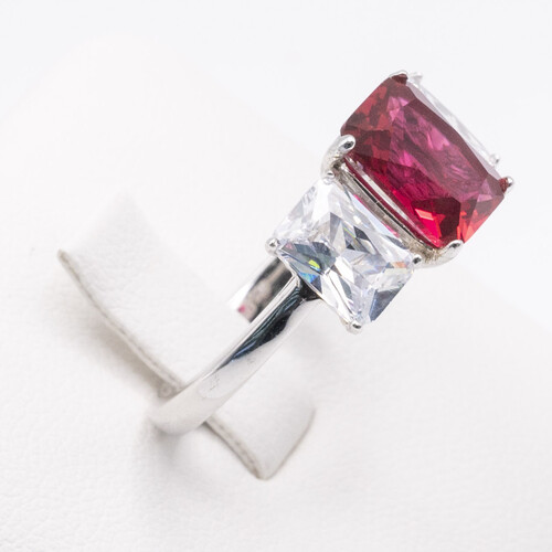 Trilogy Set Tourmaline on Silver and Rhodium