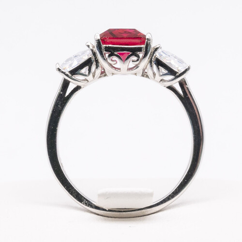 Trilogy Set Tourmaline on Silver and Rhodium