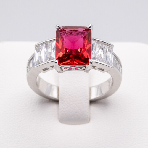 Trilogy Set Tourmaline on Silver and Rhodium