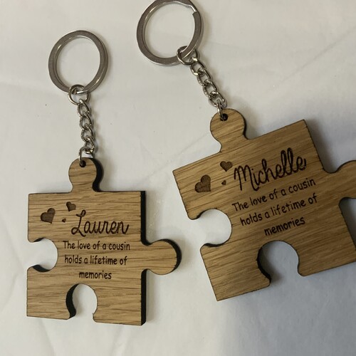 Personalised Jigsaw Piece Keyring's
