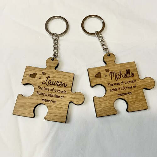 Personalised Jigsaw Piece Keyring's