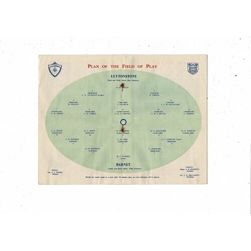 1948 Leytonstone v Barnet Amateur Cup Final Football Programme @ Chelsea