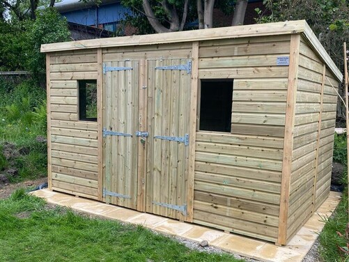 #P008 12x8 Pent Shed