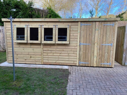 #P009 16x8 Pent Shed Workshop