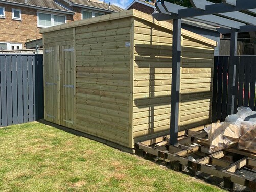 #P062 11x9 Pent Shed